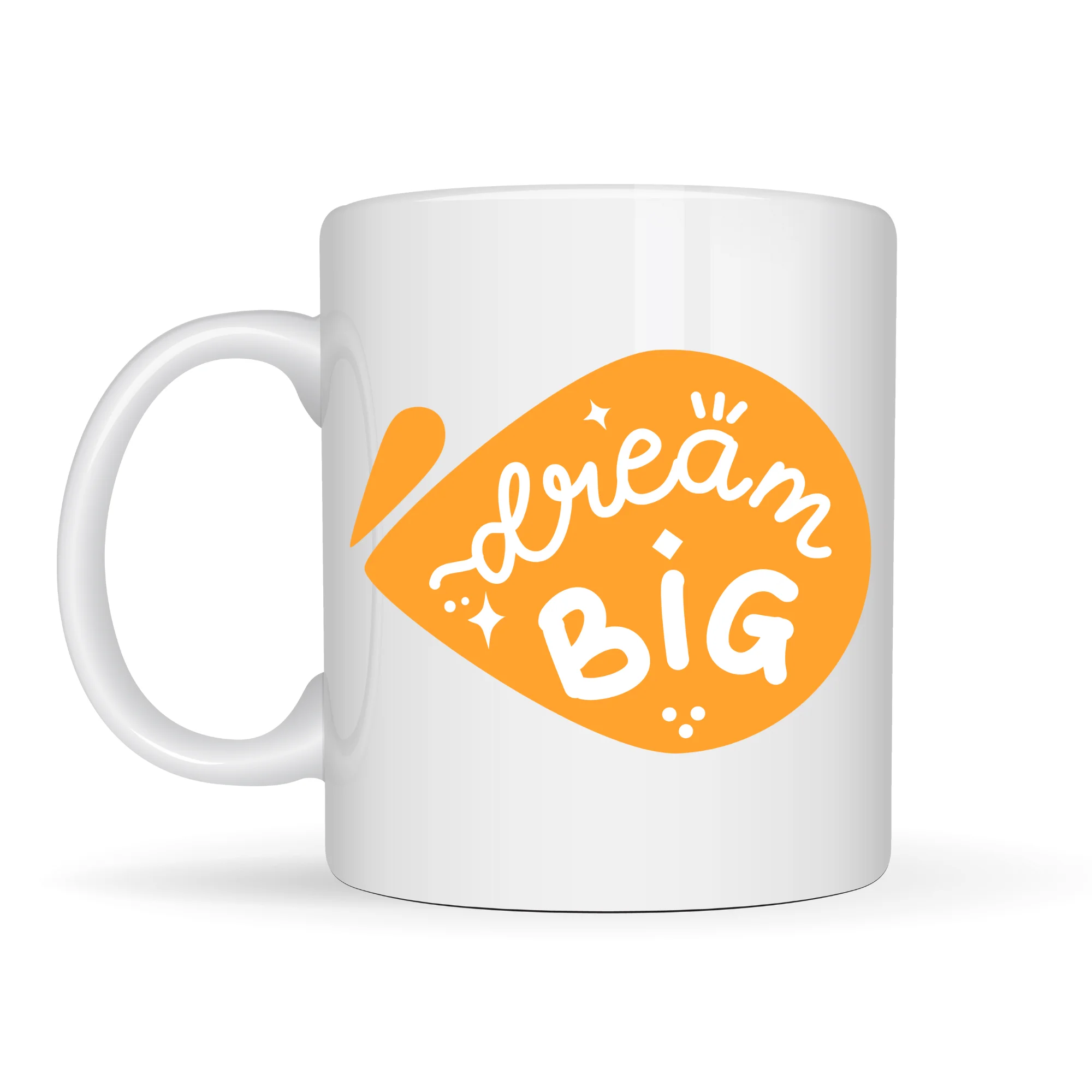 Northcity Dream Big Yazılı Porselen Kupa - Motivasyon Temalı Kahv