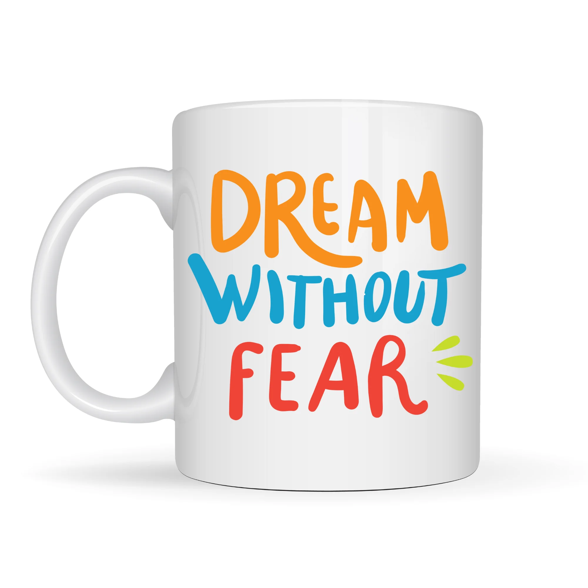 Northcity Dream Without Fear Yazılı Porselen Kupa | Motivasyon Te