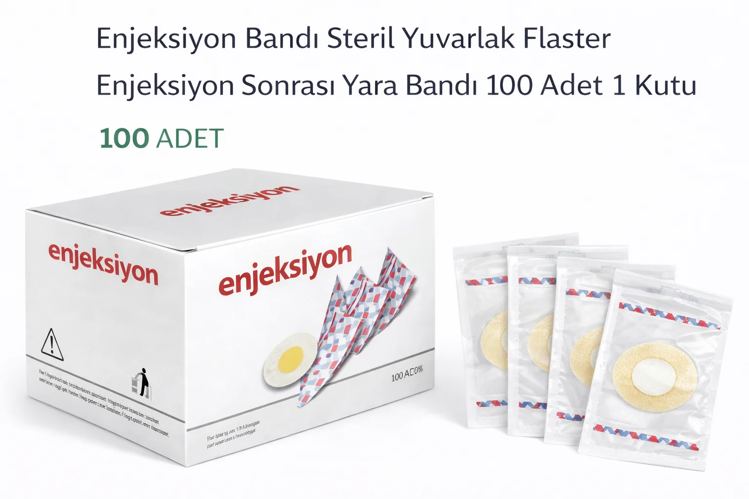 Northcity Enjeksiyon Sonrası Yara Bandı Yuvarlak Flaster 100 Adet