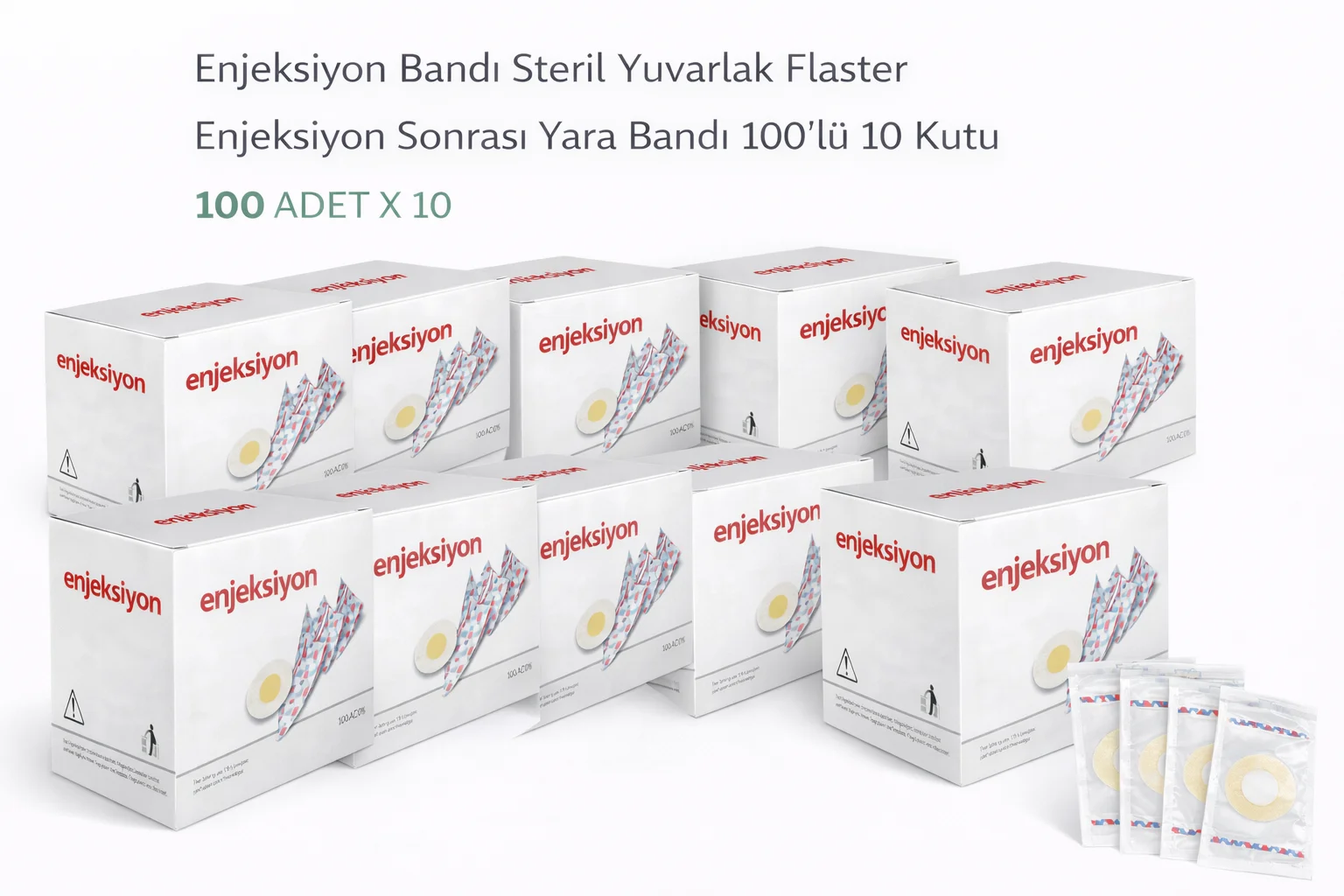 Northcity Enjeksiyon Bandı Steril Yuvarlak Flaster – Enjeksiyon S