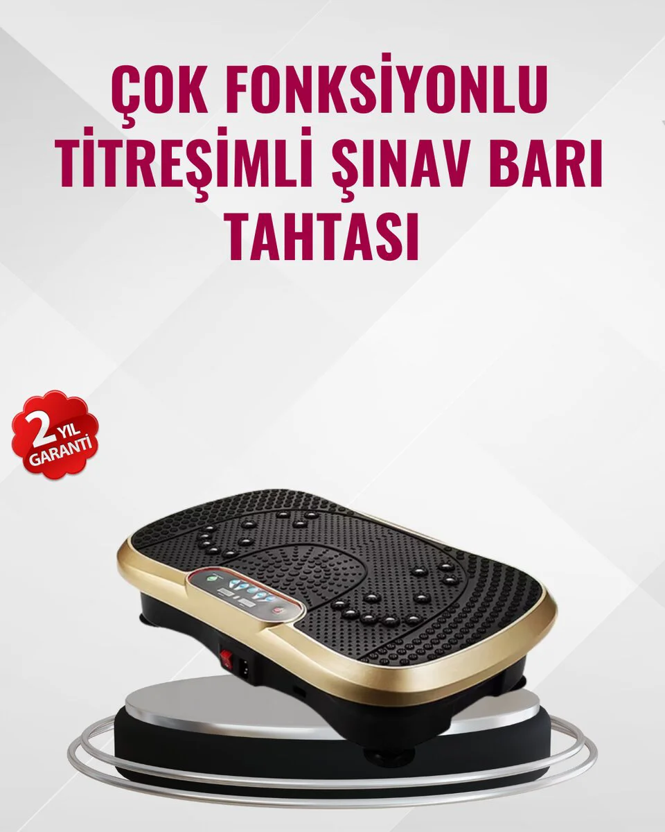 Ev Tipi Titreşimli Spor Aleti - Kas Aktivasyonu ve Yağ Yakımı Destekleyici Platform