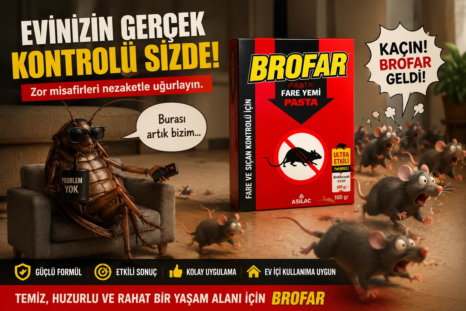Northcity Fare ve Sıçan Kontrol Pasta 100gr Güçlü Formül - Pratik ve Kontrollü Çözüm