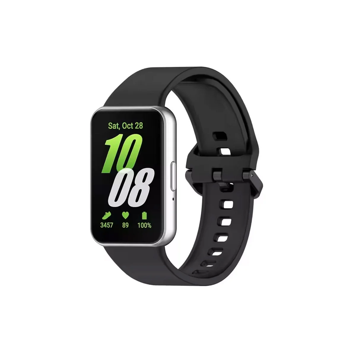 Northcity Fit 3 KR419 Ware Silikon Kordon - Siyah, Dayanıklı Saat Kolu