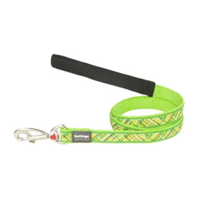 Northcity Flanno Desenli Lime Köpek Uzatma Tasması Large 25 Mm 1,