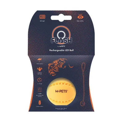Northcity Flash Led Top Köpek Oyuncağı Turuncu 6,4x50 Cm