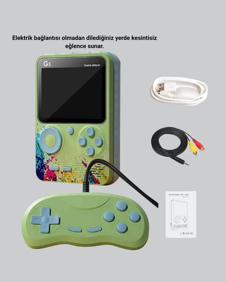Northcity G5 Retro Oyun Konsolu 500 Klasik Oyunlu 3 İnç HD Ekran 