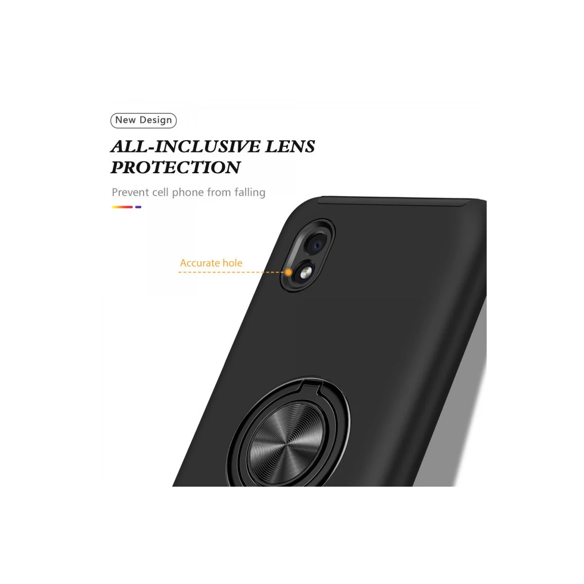 Northcity Galaxy A01 Core Kılıf - Siyah Ultra Korumalı Elit Kılıf (Mıknatıslı & 360° Dönüşlü)