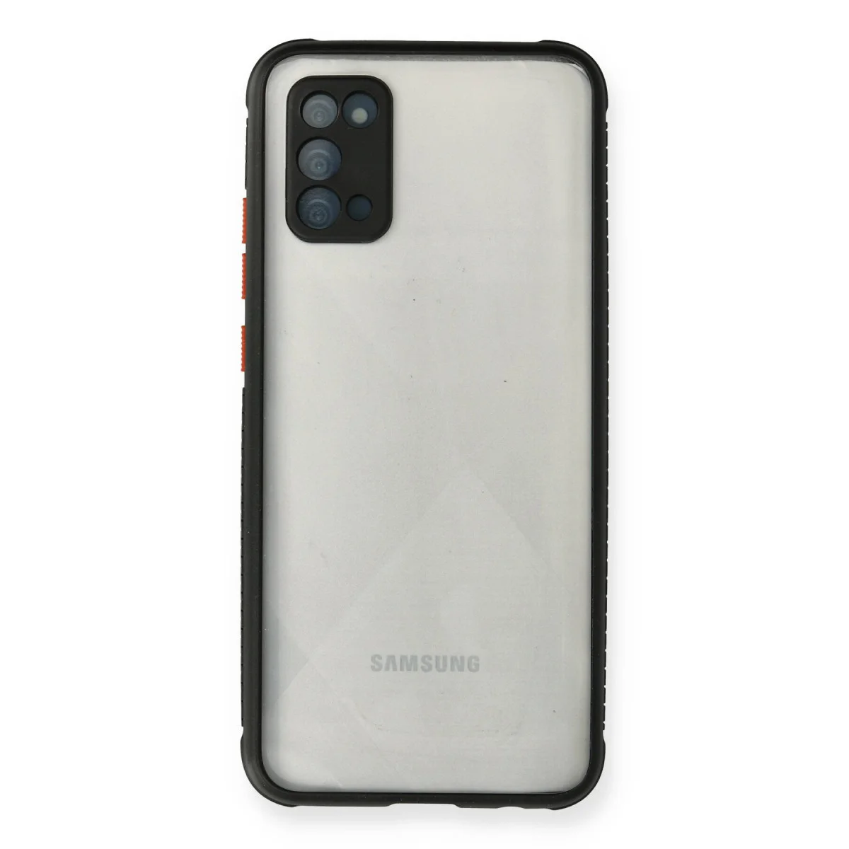 Northcity Galaxy A02S Miami Şeffaf Silikon Kılıf - Siyah