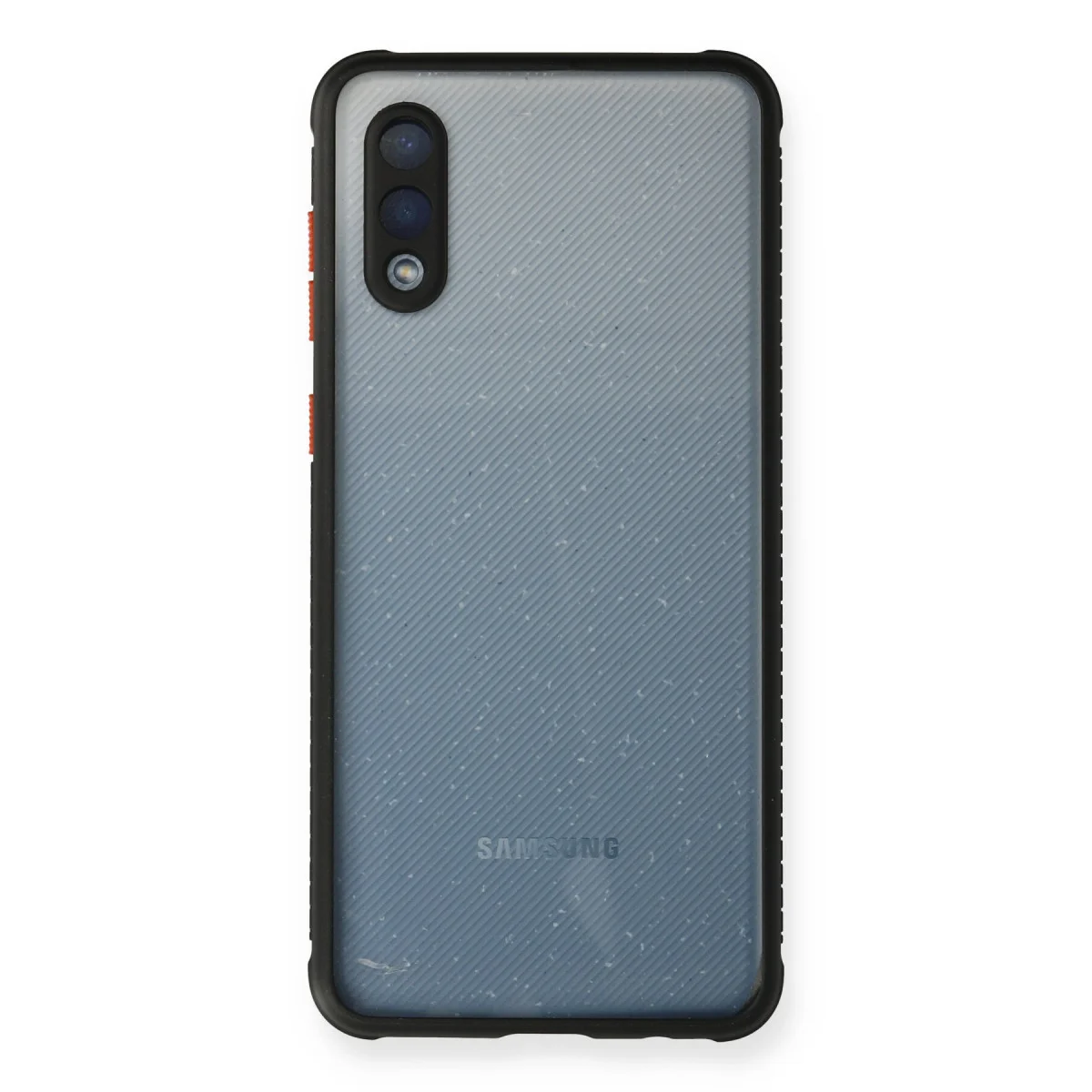 Northcity Galaxy A02 Kılıf Miami Şeffaf Silikon Siyah - Şık ve Dayanıklı Koruyucu Kılıf
