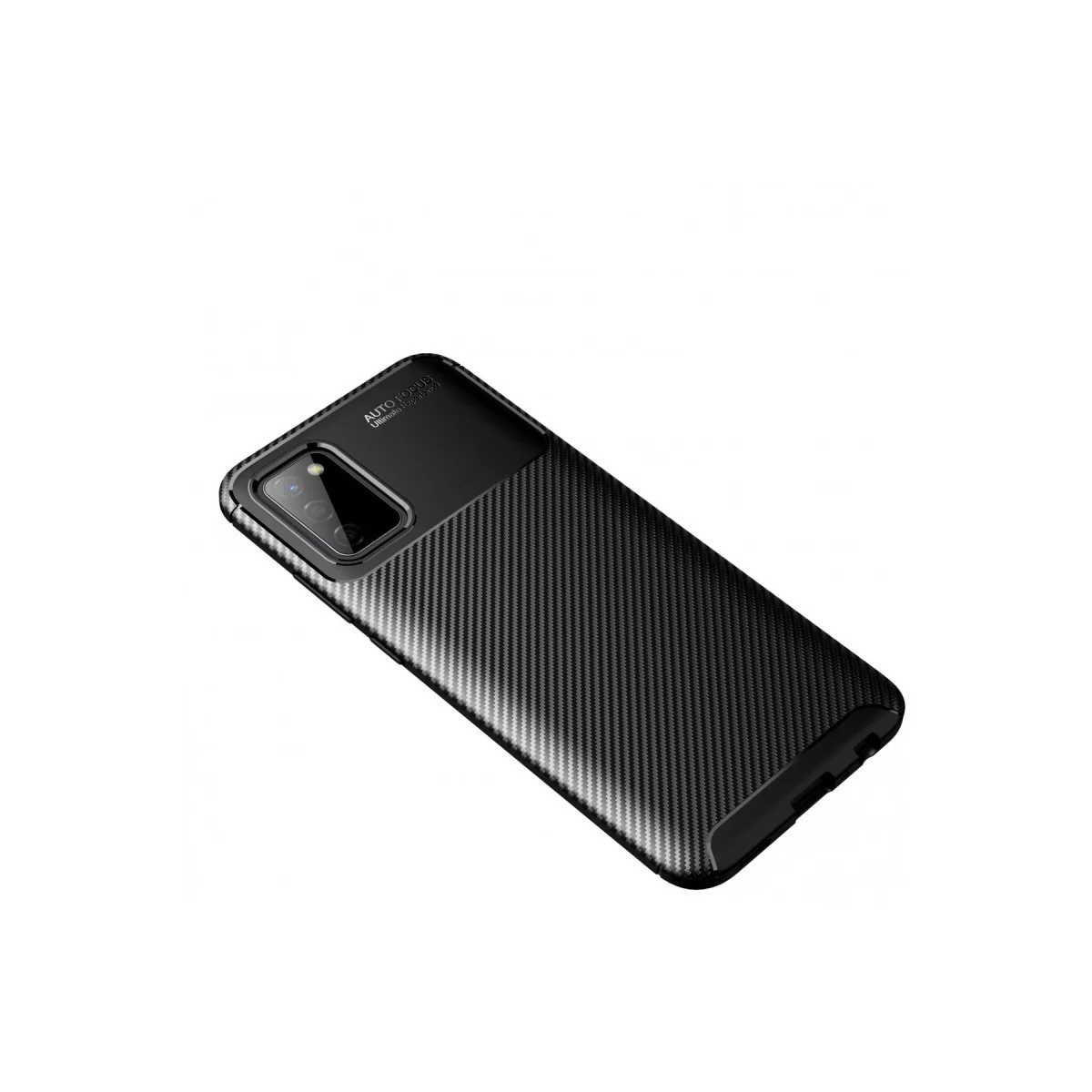 Northcity Galaxy A02S Kılıf Auto Focus Karbon Kapak - Siyah