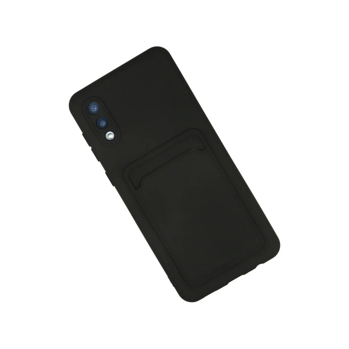 Northcity Galaxy A02 Kılıf Kelvin Kartvizitli Silikon - Siyah