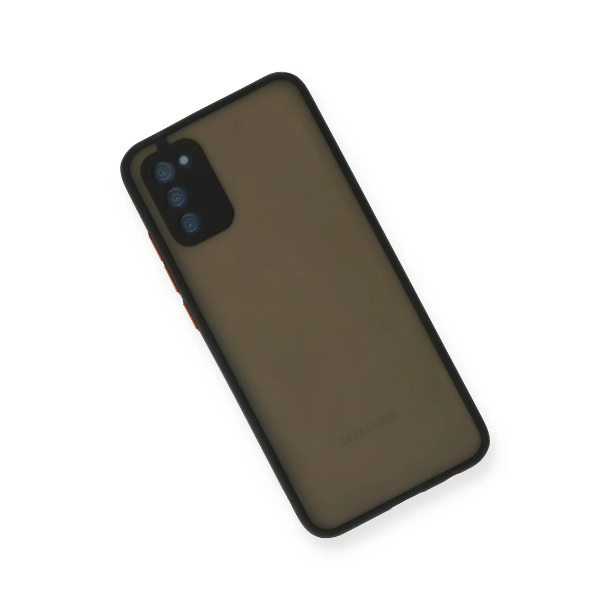 Northcity Galaxy A03S Montreal Silikon Kılıf - Kamera Korumalı, Darbe Emici Siyah