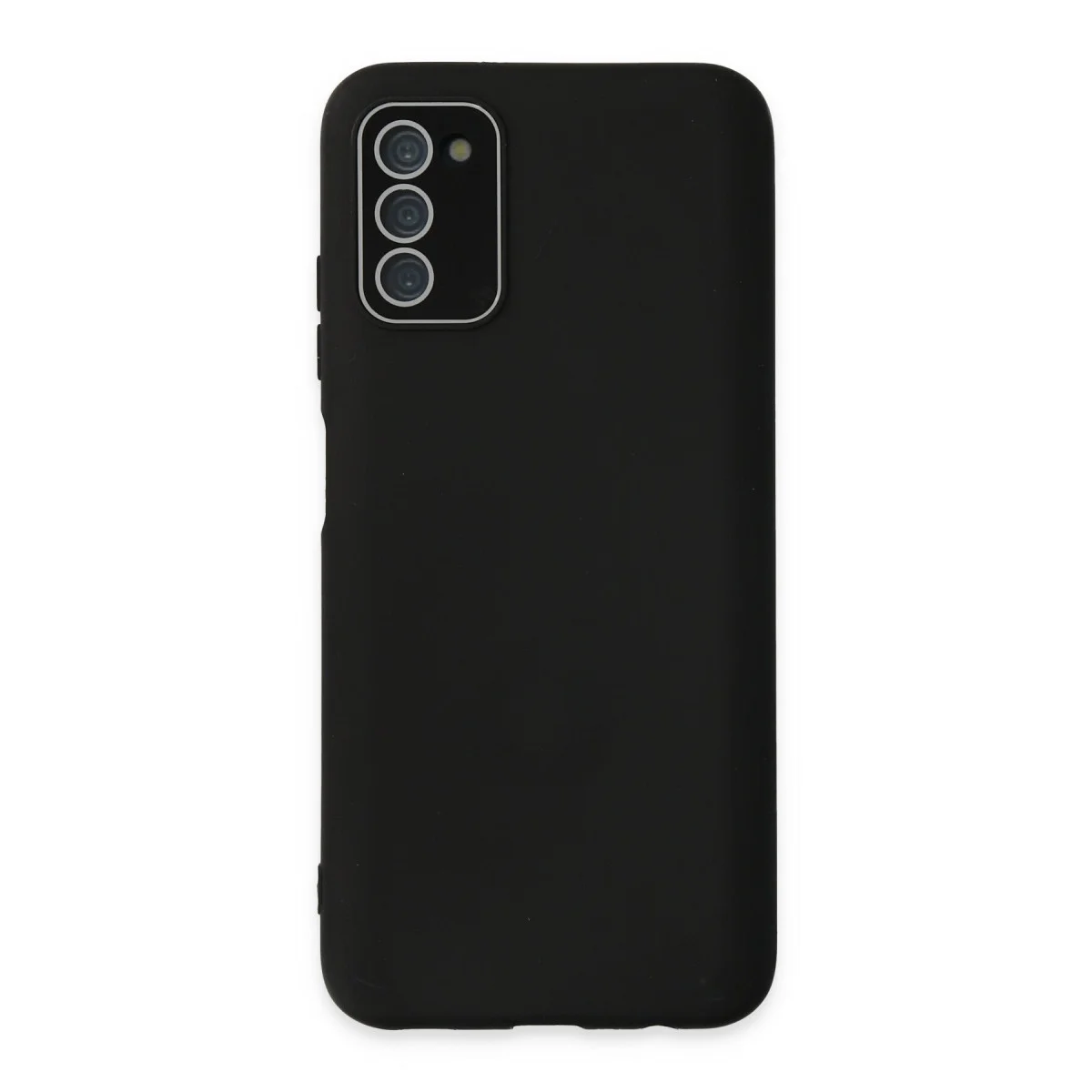 Northcity Galaxy A03S Lansman Glass Kılıf - Siyah Silikon Koruma