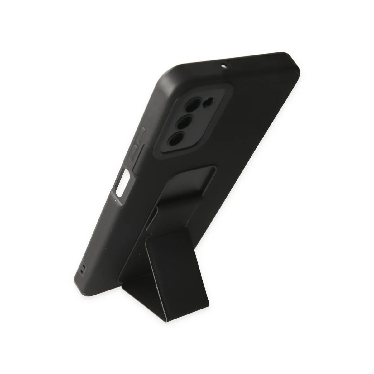 Northcity Galaxy A03S Mega Standlı Silikon Kılıf - Siyah