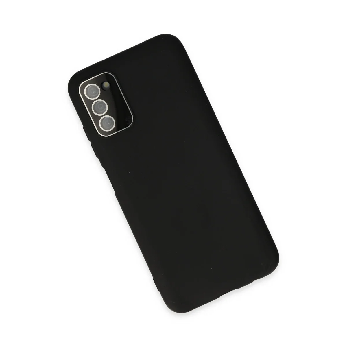 Northcity Galaxy A03S Lansman Glass Kılıf - Siyah Silikon Koruma