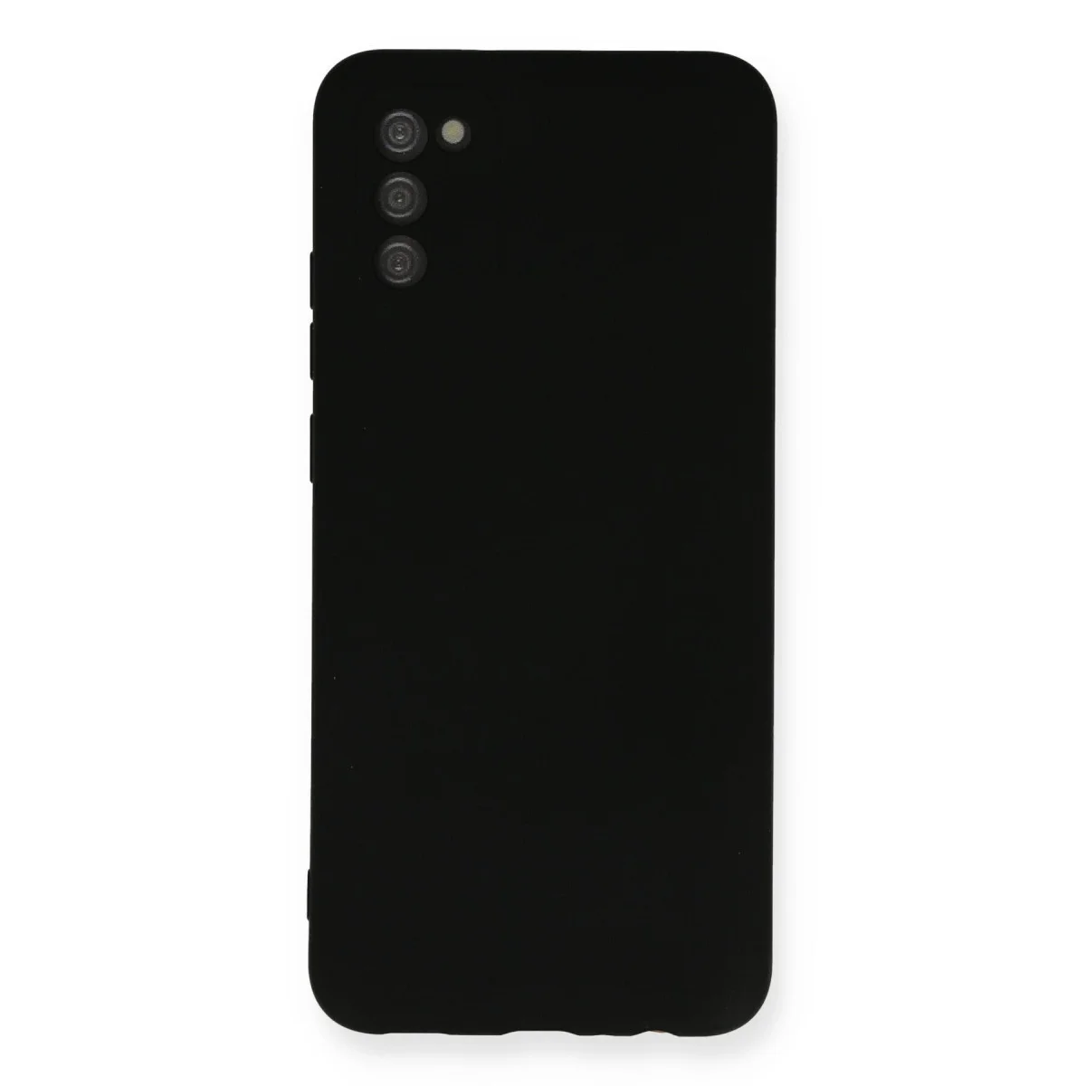 Northcity Galaxy A03S Nano İçi Kadife Silikon Kılıf - Siyah