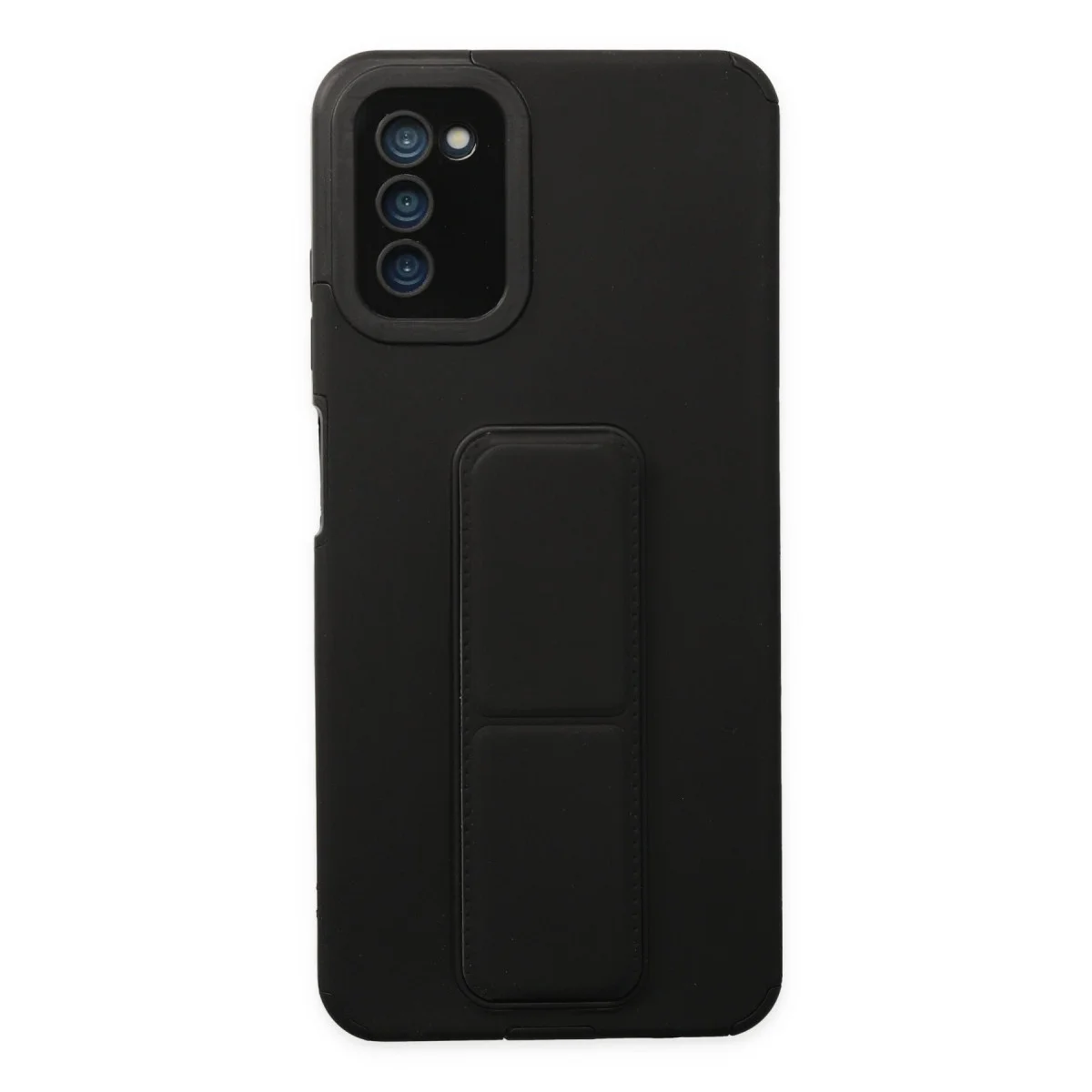 Northcity Galaxy A03S Mega Standlı Silikon Kılıf - Siyah