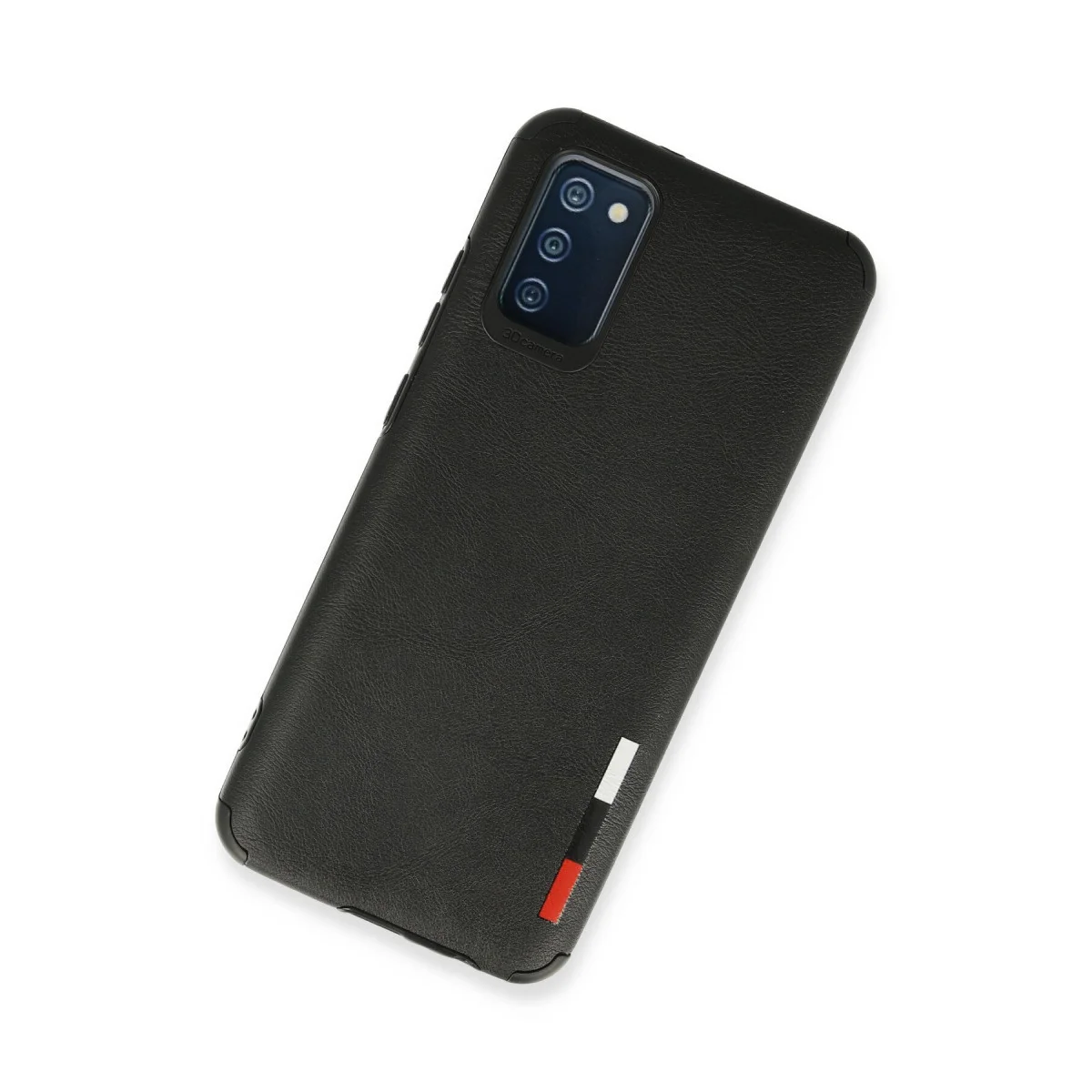 Northcity Galaxy A03S Deri Silikon Kılıf - Siyah - Maksimum Koruma ve Şıklık