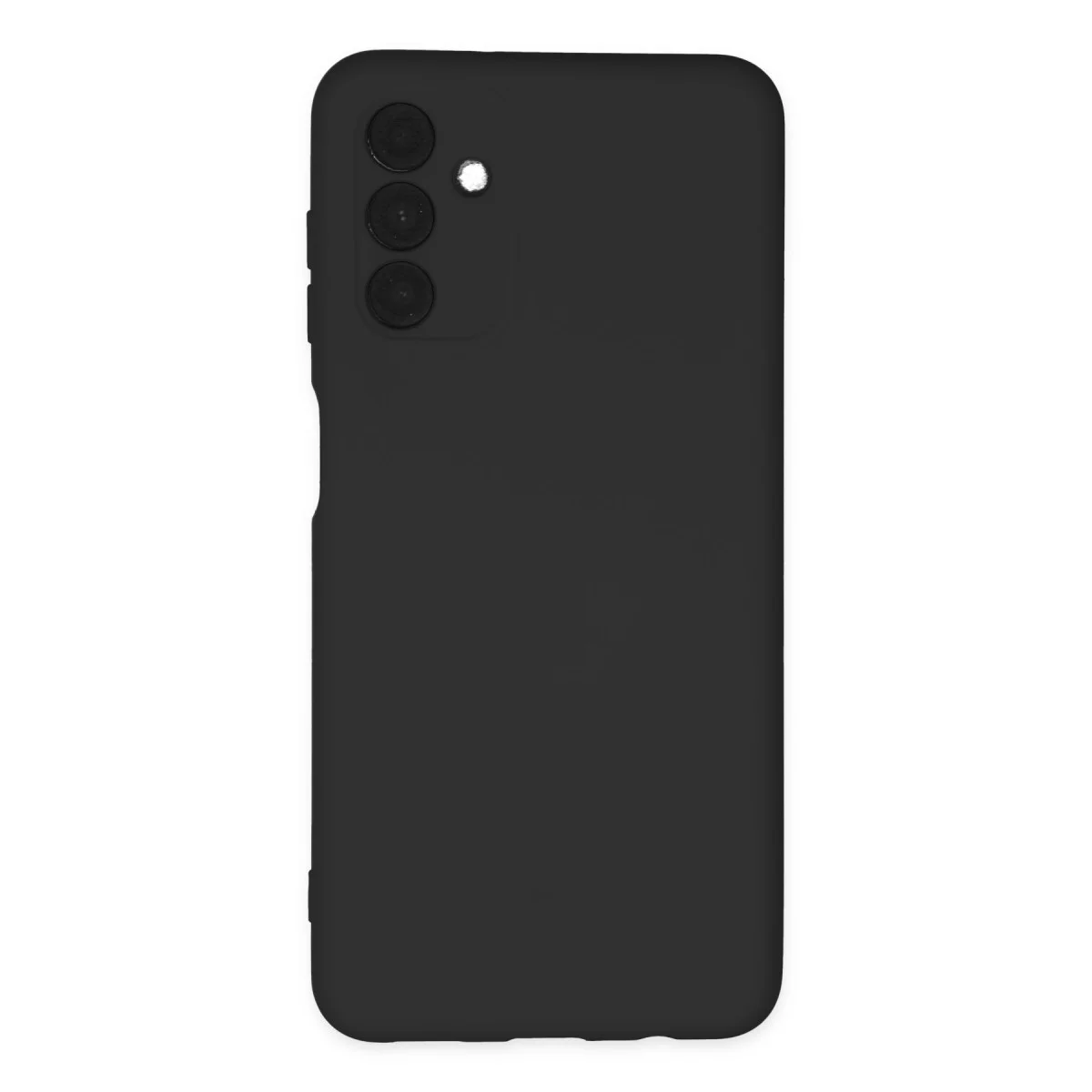 Northcity Galaxy A04S Nano İçi Kadife Silikon Kılıf - Siyah