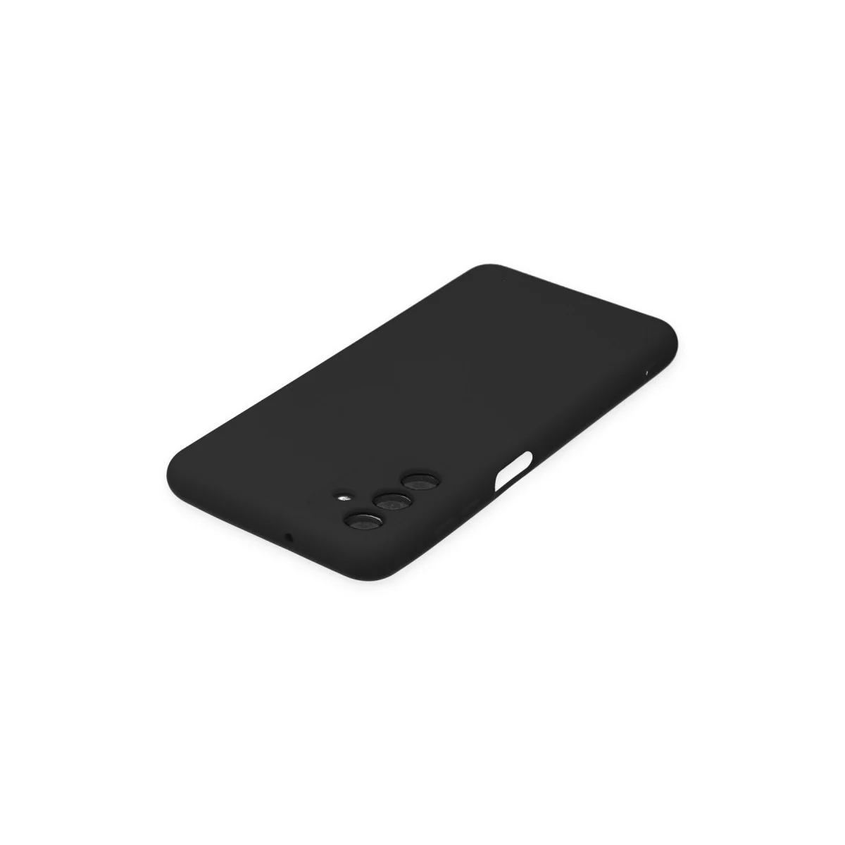 Northcity Galaxy A04S Nano İçi Kadife Silikon Kılıf - Siyah