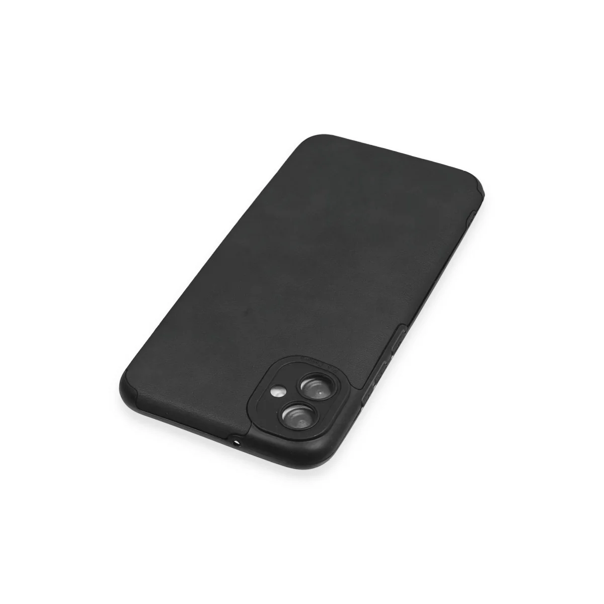 Northcity Galaxy A04E Deri Silikon Kılıf - Siyah, Darbe Dayanıklı ve Tam Koruma