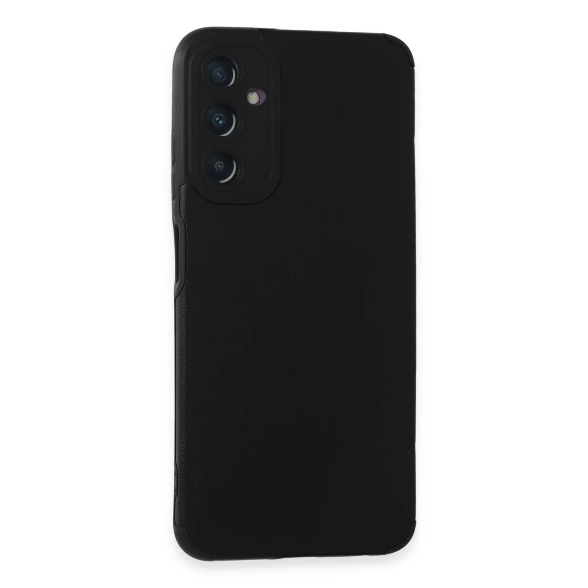 Northcity Galaxy A05S Deri Silikon Kılıf - Siyah Yüksek Koruma ve Şıklık