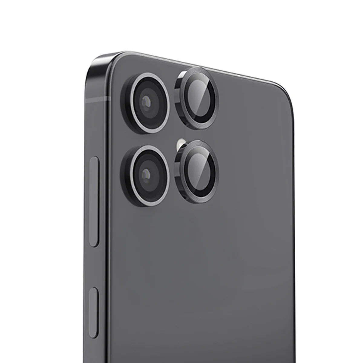Northcity Galaxy A06 Raze Metal Kamera Lens - Siyah Tempered Cam HD 3D Yüksek Çözünürlük
