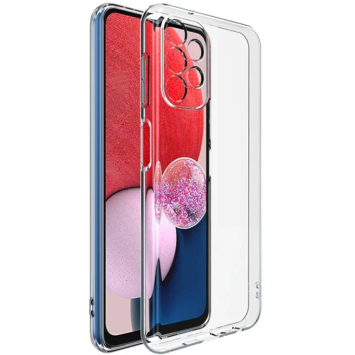 Galaxy A13 4G Kılıf Şeffaf Korumalı İnce Silikon - Kamera Çizilmesine Son
