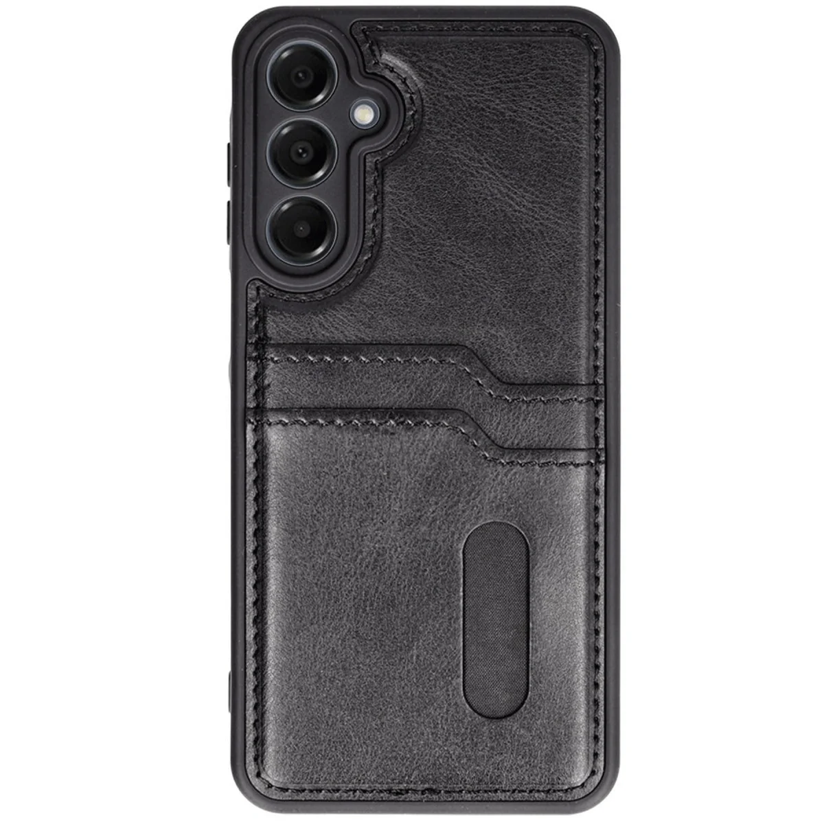 Northcity Galaxy A16 5G Deri Kılıf - Sara Kartvizitli Siyah Kılıf