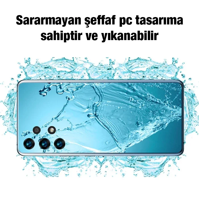 Galaxy A23 5G Kılıf Şeffaf Silikon Kamera Korumalı İnce