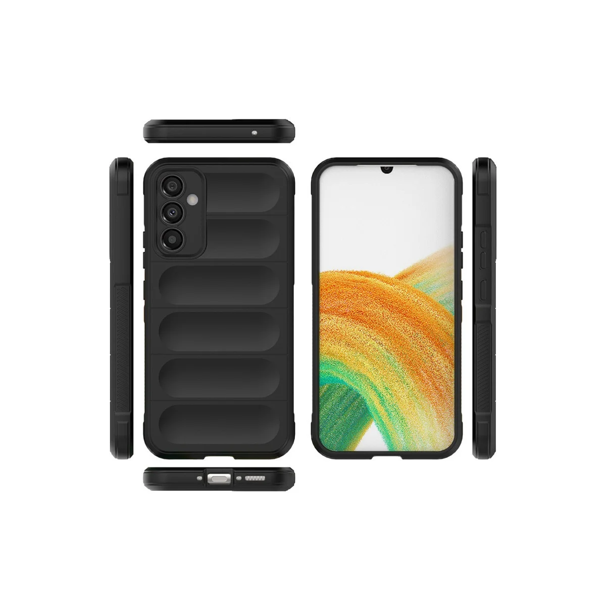 Northcity Galaxy A25 5G Optimum Silikon Kılıf - Siyah, Çizilmelere Karşı Mükemmel Koruma