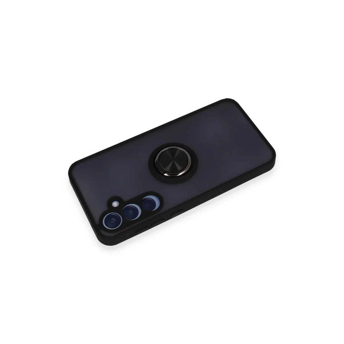 Northcity Galaxy A25 5G Montreal Yüzüklü Silikon Kapak - Siyah