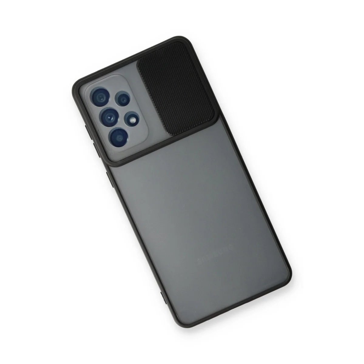 Northcity Galaxy A33 5G Kılıf - Palm Buzlu Kamera Sürgülü Silikon - Siyah