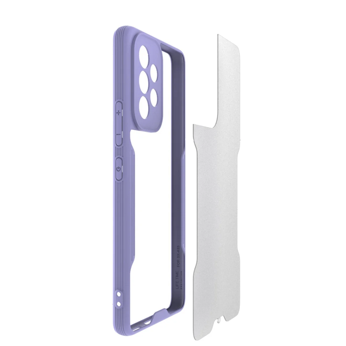 Northcity Galaxy A53 5G Platin Silikon Kılıf Siyah - TPU + Fiber Karışımı, Yüksek Kaliteli Koruma