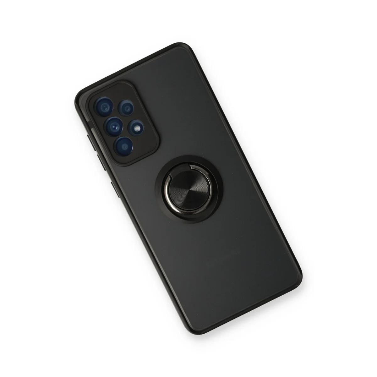 Northcity Galaxy A53 5G Montreal Yüzüklü Silikon Kapak - Siyah ve Mat