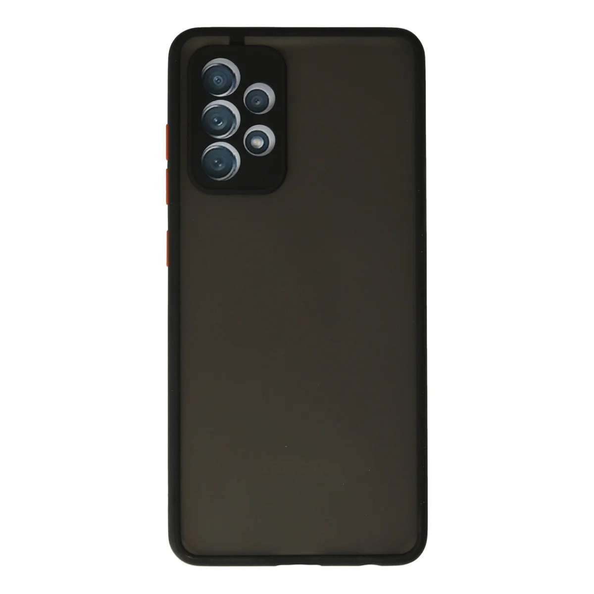Northcity Galaxy A72 Kılıf Montreal Silikon Kapak - Siyah Kamera Korumalı ve Mat Arka Yüzey
