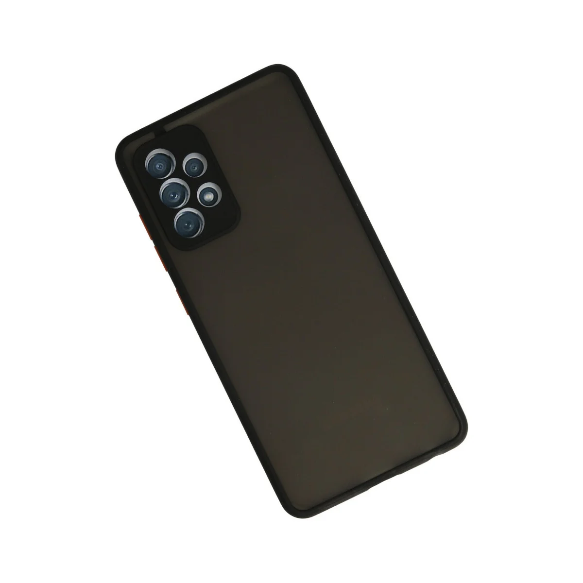 Northcity Galaxy A72 Kılıf Montreal Silikon Kapak - Siyah Kamera Korumalı ve Mat Arka Yüzey