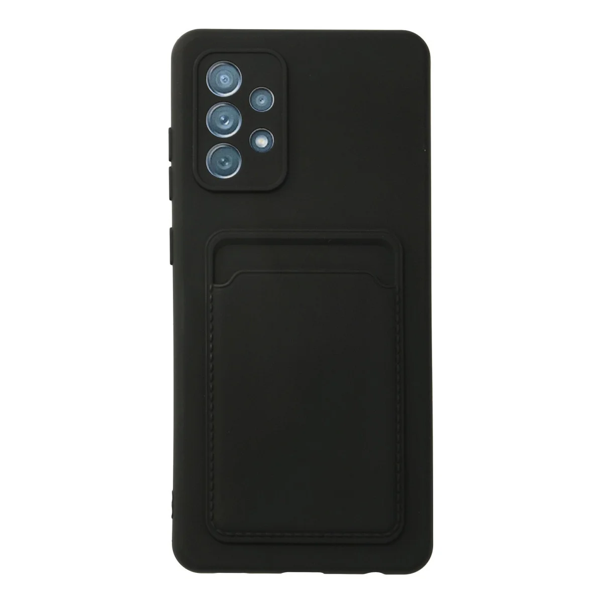 Northcity Galaxy A72 Kılıf Siyah Kelvin Kartvizitli Silikon - Premium Soft Touch
