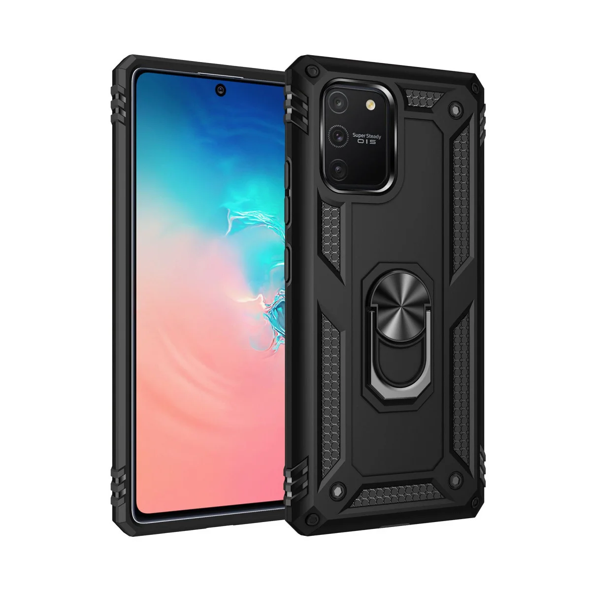 Northcity Galaxy A91 ve S10 Lite Kılıf - Siyah Silikon Kılıf