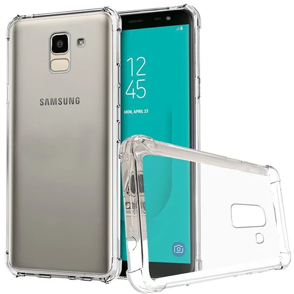 Galaxy J6 2018 J600 Şeffaf Darbe Emici Silikon Kılıf - Şeffaf Koruma