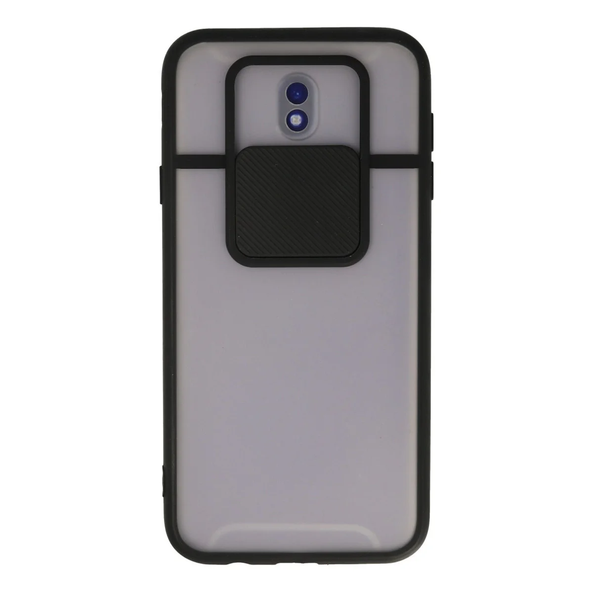Northcity Galaxy J7 Pro / J730 Kılıf - Palm Buzlu Kamera Sürgülü Silikon - Siyah