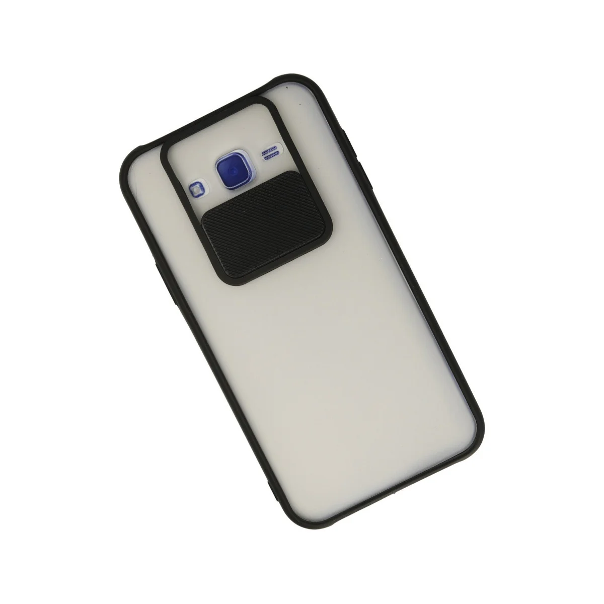 Northcity Galaxy J7 Buzlu Silikon Kılıf - Kamera Sürgülü Koruma & Şıklık