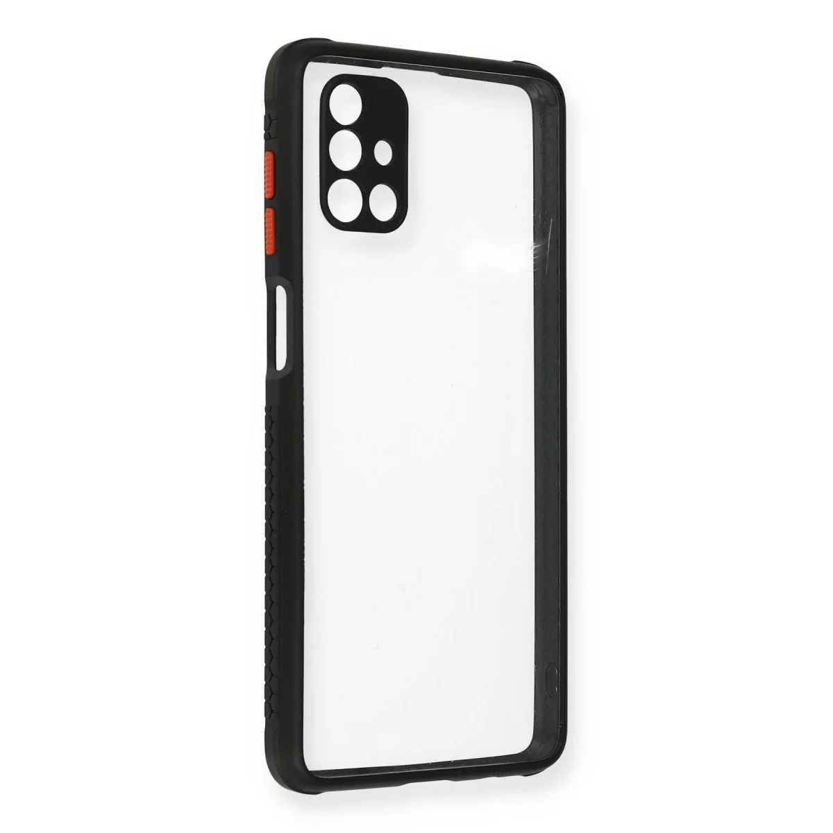 Northcity Galaxy M51 Miami Şeffaf Silikon Kılıf - Siyah