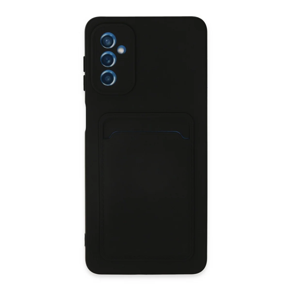 Northcity Galaxy M52 5G Silikon Kılıf Kelvin Kartvizitli - Siyah - Çizilmeye Karşı Korumalı ve Fonksiyonel