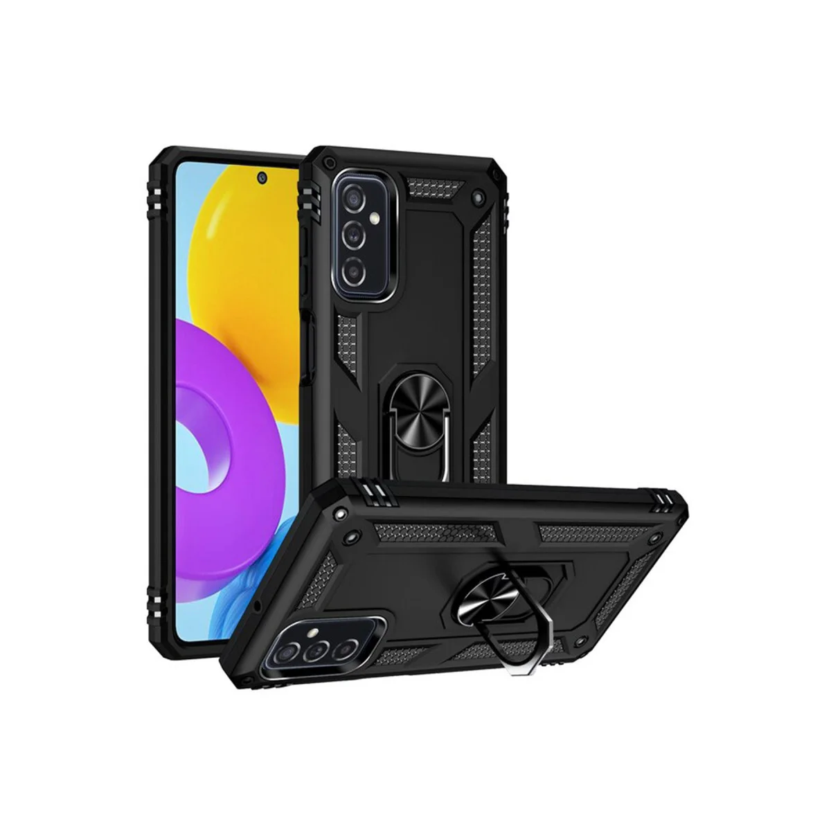 Northcity Galaxy M52 5G Sofya Yüzüklü Silikon Kılıf - Siyah