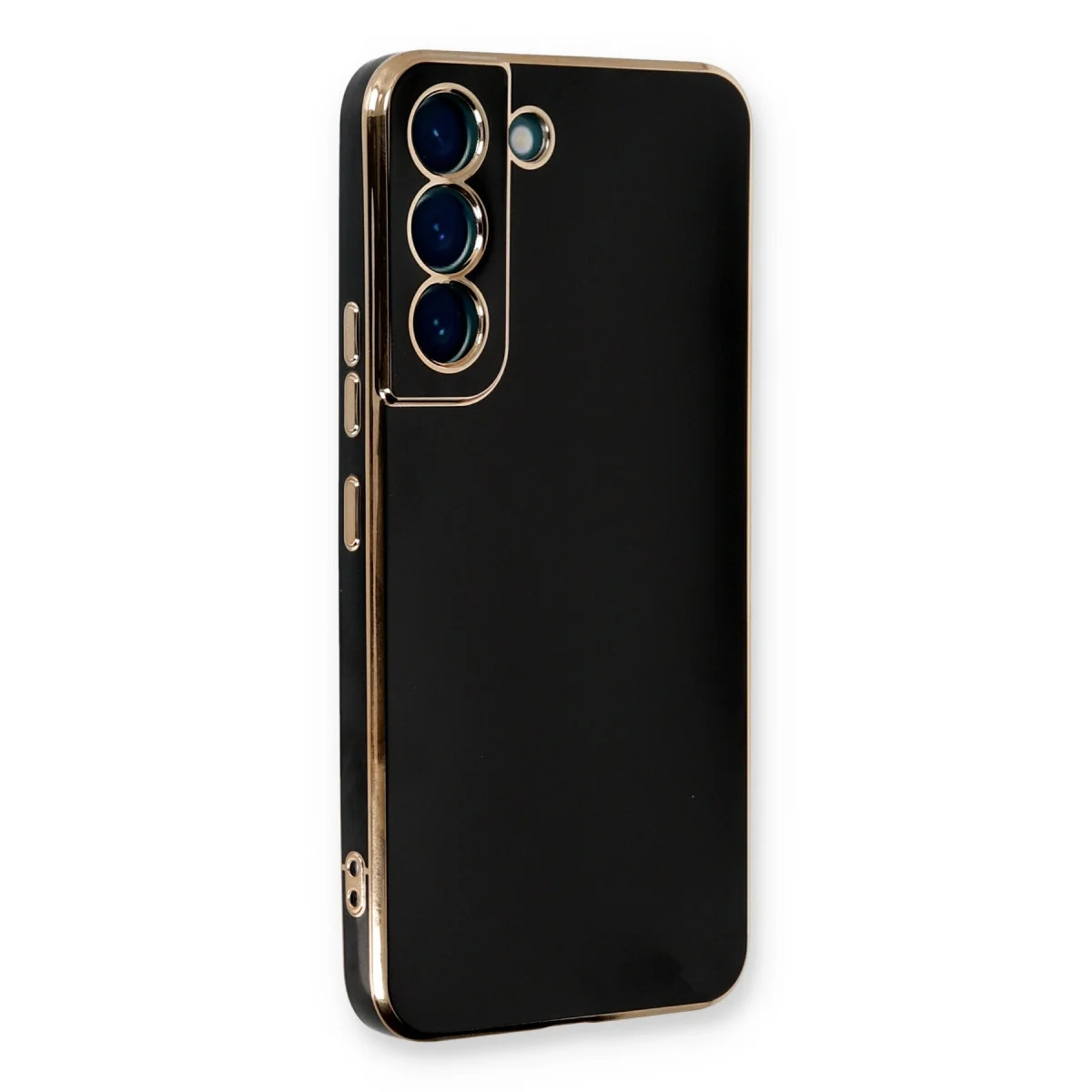 Northcity Galaxy S22 Plus Volet Silikon Kılıf - Siyah, Premium ve Tam Korumalı