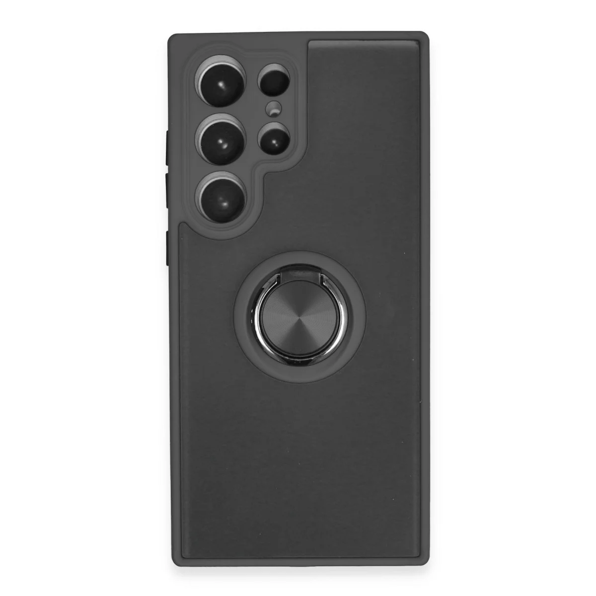Northcity Galaxy S23 Ultra Montreal Yüzüklü Silikon Kılıf - Siyah