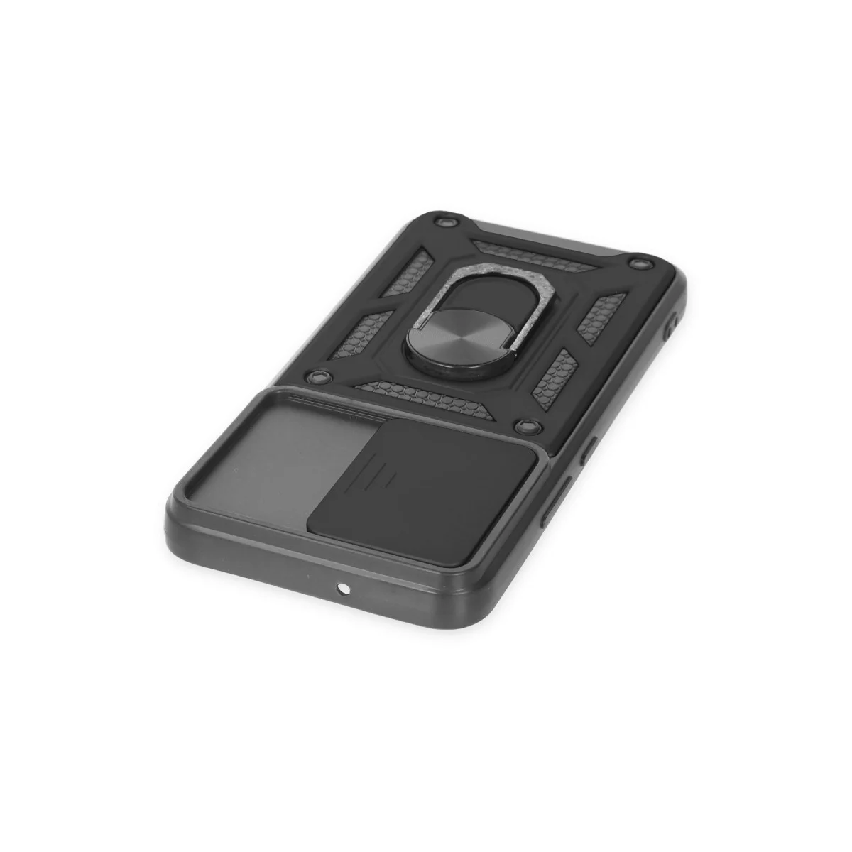 Northcity Galaxy S23 FE Kılıf Siyah Lens Korumalı & Metal Stand