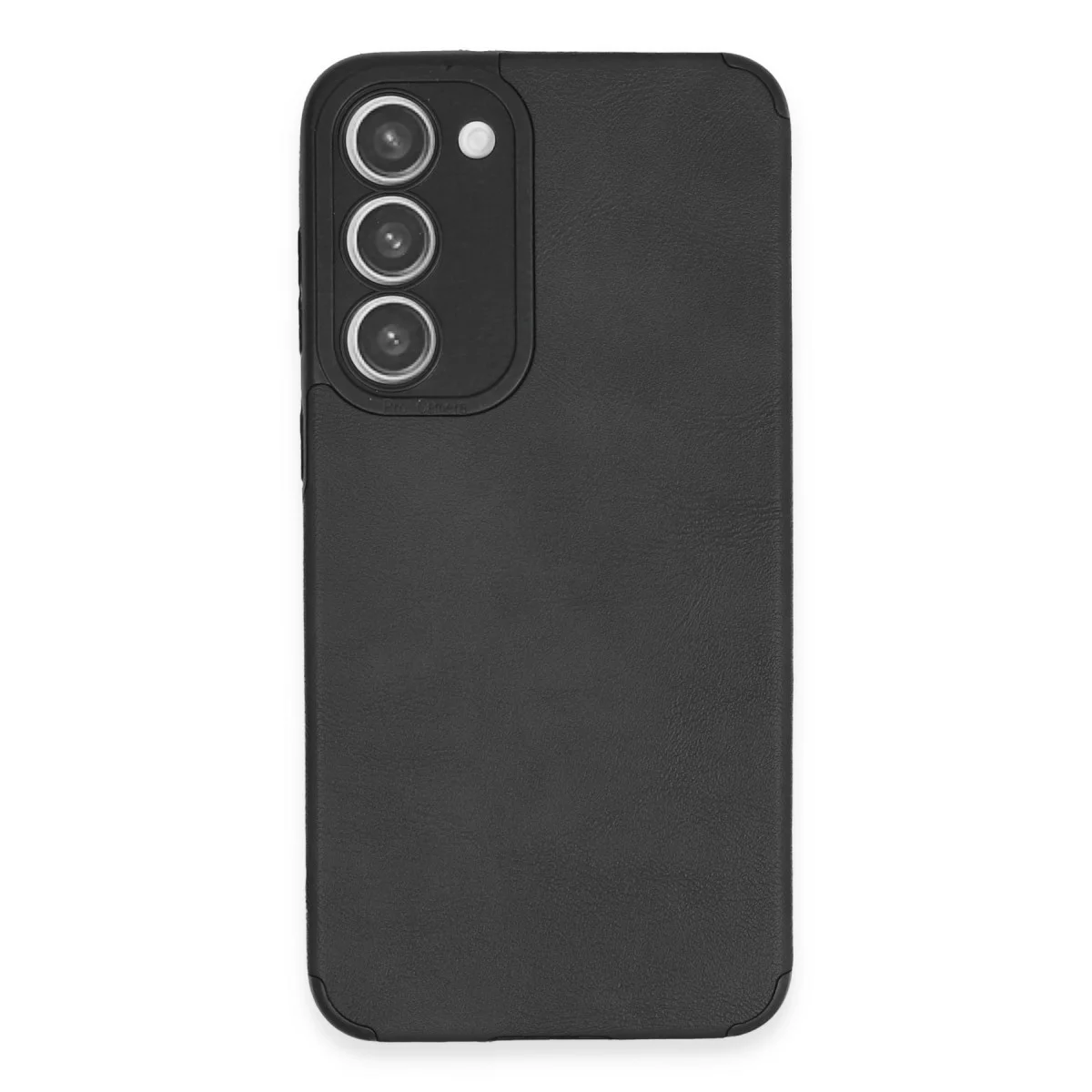 Northcity Galaxy S23 Plus Deri Silikon Kılıf - Siyah, Kamera Koruma ve Uzun Ömürlü Tasarım