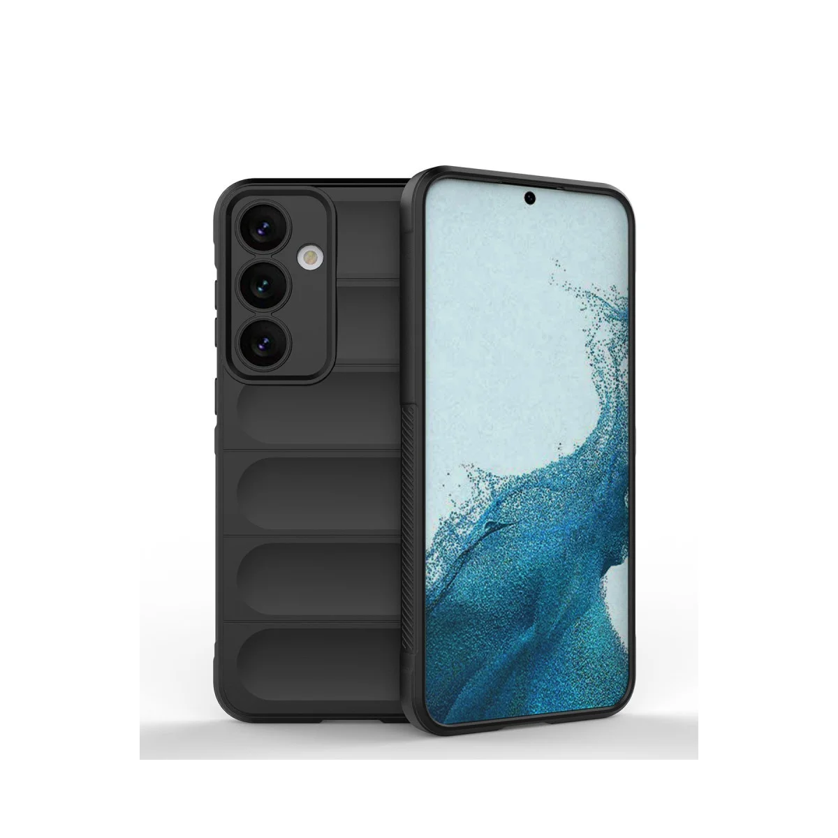 Northcity Galaxy S24 Optimum Silikon Kılıf - Siyah, Parmak İzi Tutmaz, Şok Emici ve Mat Yüzey